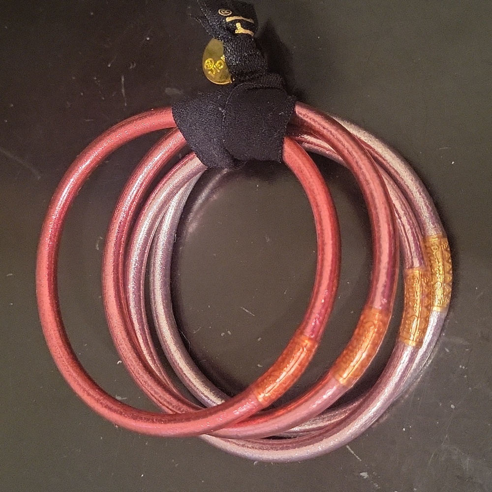 BuDhaGirl CAROUSEL PINK ALL WEATHER BANGLES AWB. Reasonable offers are welcome!